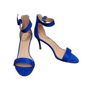 Shoe Land Ambrosia Ankle Strap Open Toe Heels